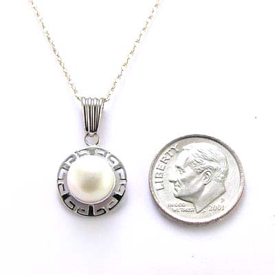 14k White Gold Pendant Pendant